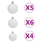 Kerstboom Met Led's En Kerstballen Smal 210 Cm Zwart