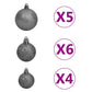 Kerstboom Met Led's En Kerstballen Smal 150 Cm Rood