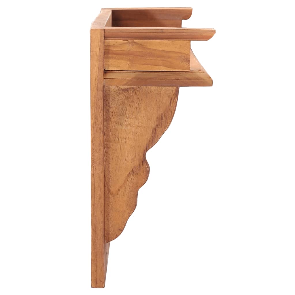 Wandkapstok 80X16,5X35 Cm Massief Teakhout