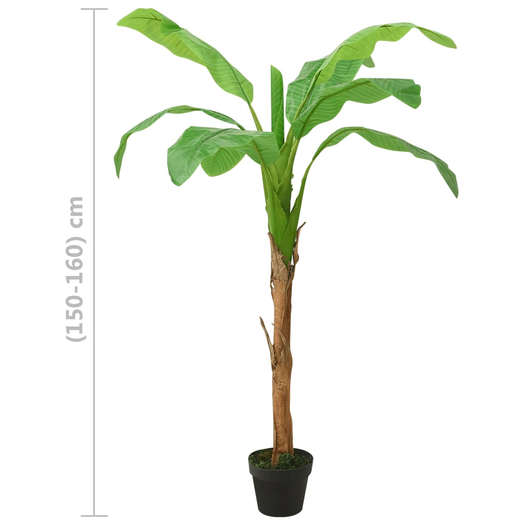 Kunstboom Met Pot Banaan 160 Cm Groen