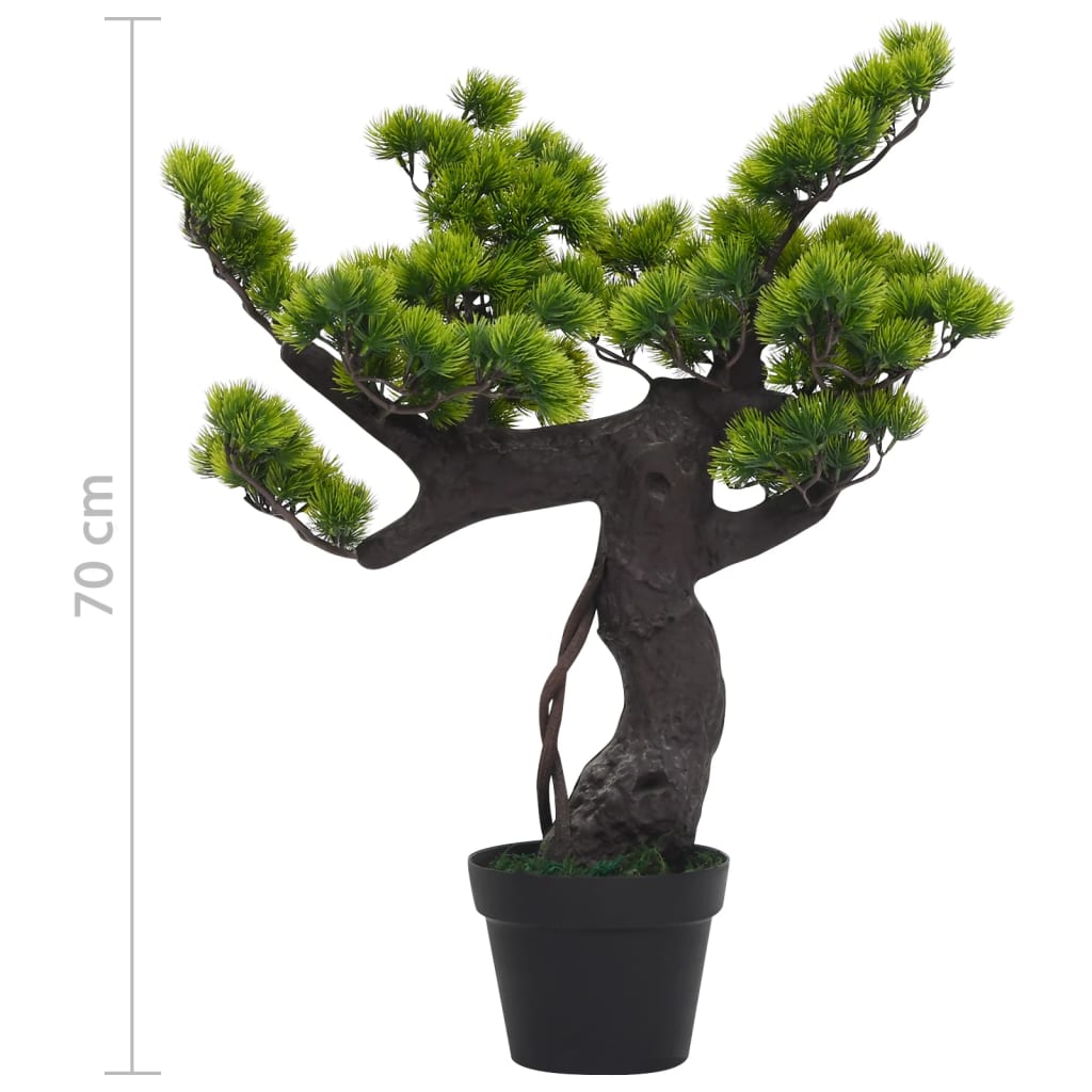 Kunstplant Met Pot Pinus Bonsai 70 Cm Groen