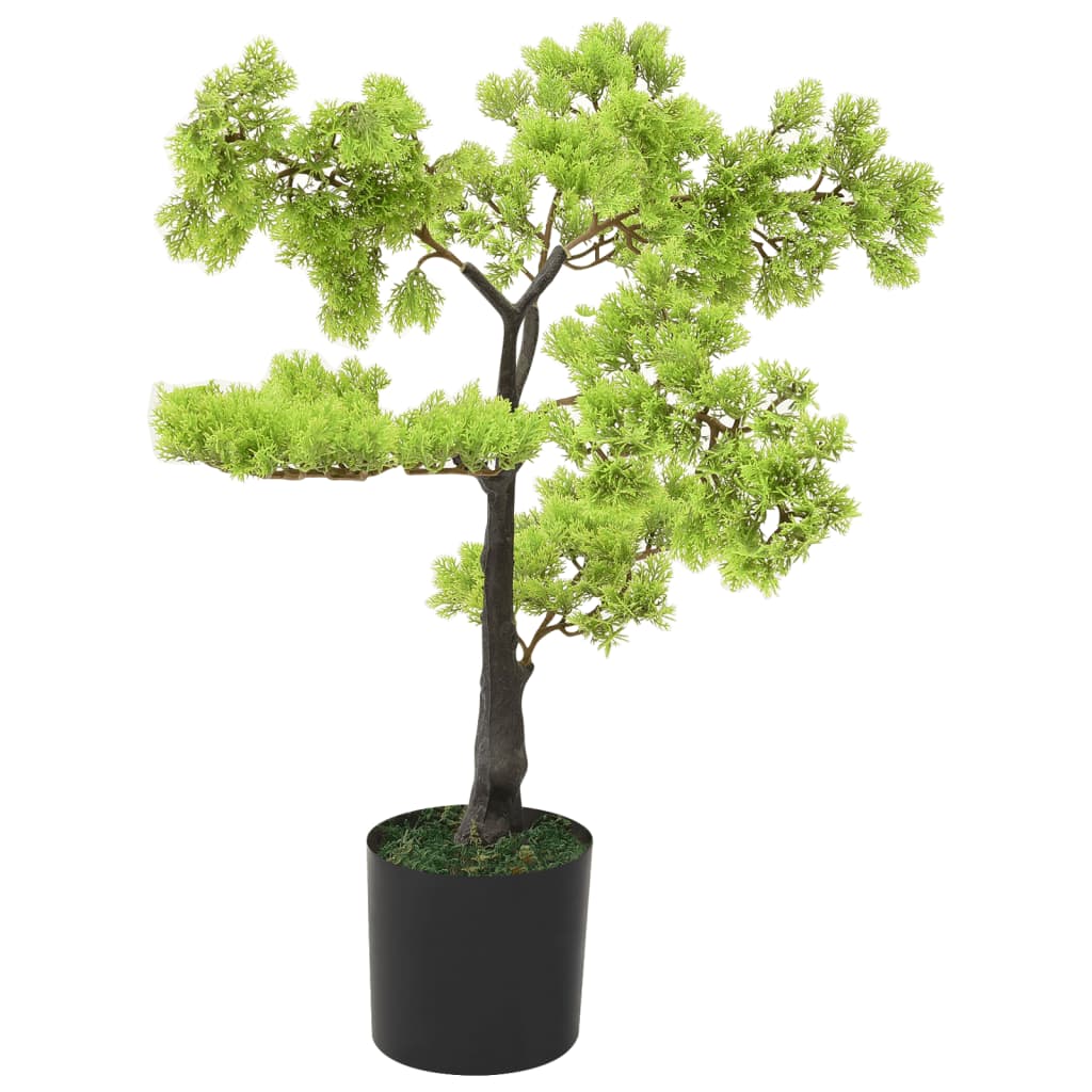 Kunstplant Met Pot Cipres Bonsai 60 Cm Groen