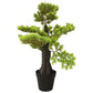 Kunstplant Met Pot Cipres Bonsai 60 Cm Groen