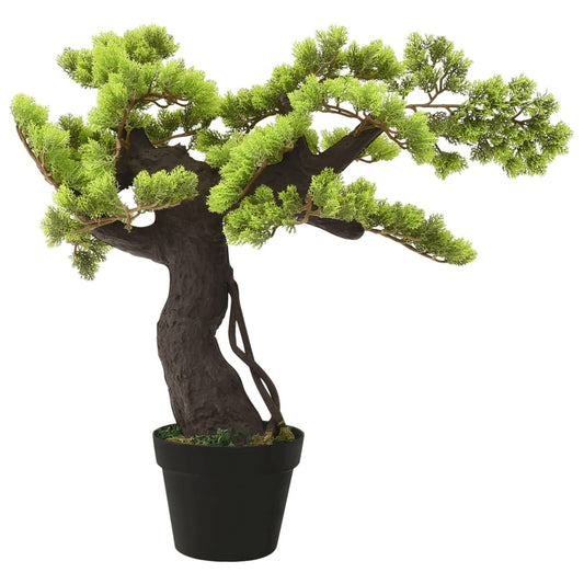 Kunstplant Met Pot Cipres Bonsai 70 Cm Groen