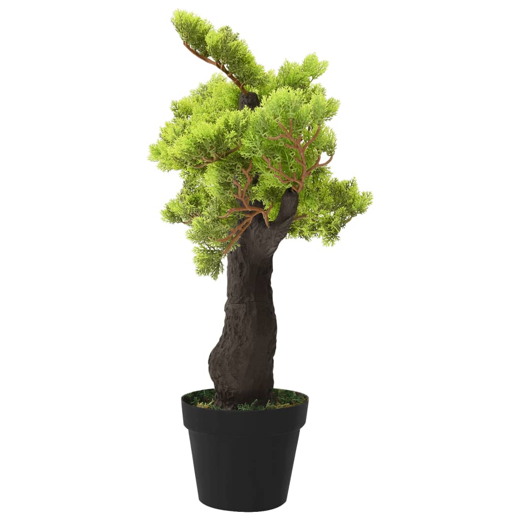 Kunstplant Met Pot Cipres Bonsai 70 Cm Groen