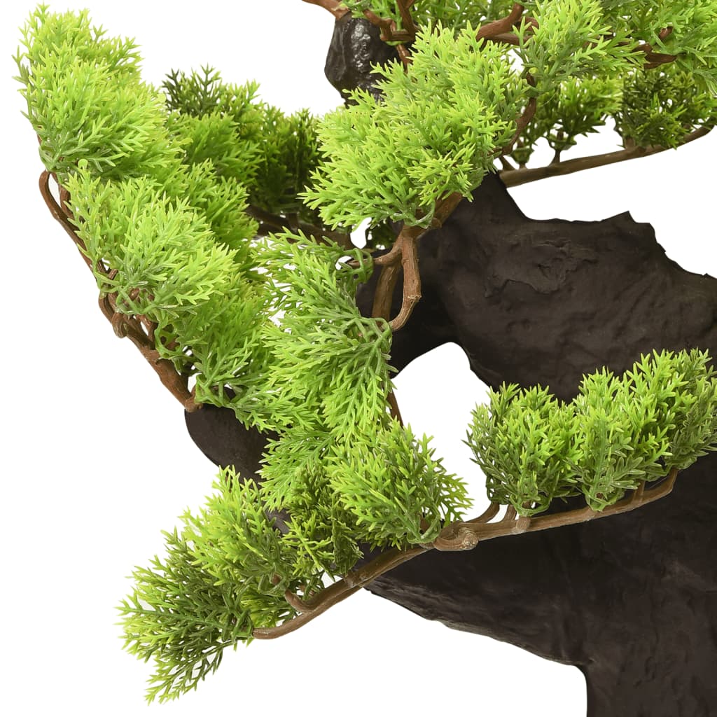 Kunstplant Met Pot Cipres Bonsai 70 Cm Groen