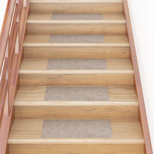 15 St Trapmatten Zelfklevend Rechthoekig 60X25 Cm Crèmekleurig