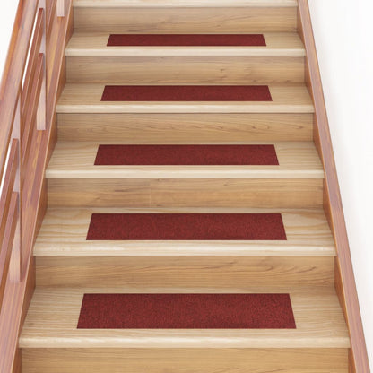 15 St Trapmatten Zelfklevend Rechthoekig 76X20 Cm Rood