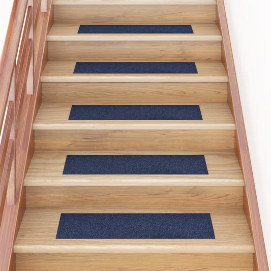 15 St Trapmatten Zelfklevend Rechthoekig 76X20 Cm Blauw