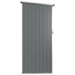 Tuinschuur 118,5X97X209,5 Cm Gegalvaniseerd Staal Grijs