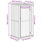 Tuinschuur 118,5X97X209,5 Cm Gegalvaniseerd Staal Grijs