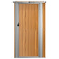 Tuinschuur 118,5X97X209,5 Cm Gegalvaniseerd Staal Bruin