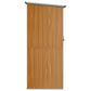 Tuinschuur 118,5X97X209,5 Cm Gegalvaniseerd Staal Bruin