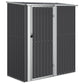 Fietsschuur 180,5X97X209,5 Cm Gegalvaniseerd Staal Antraciet