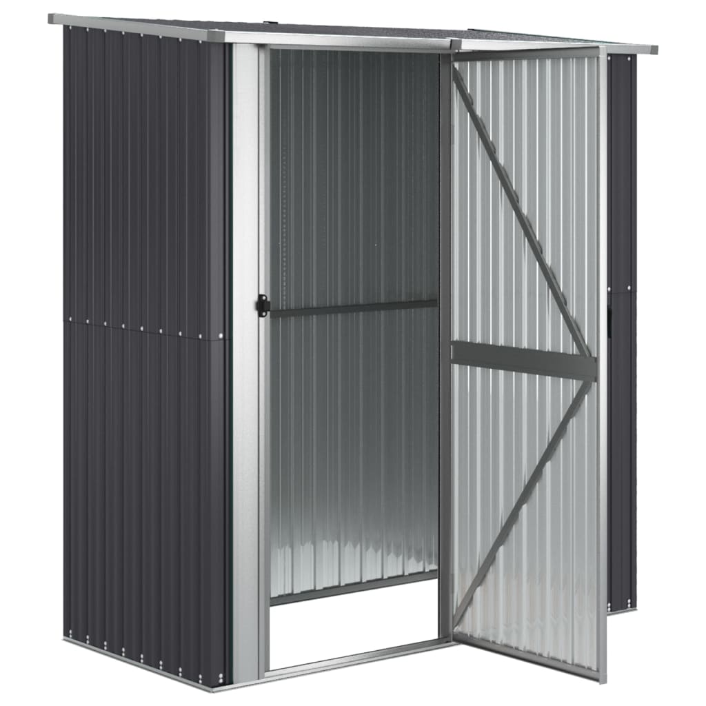 Fietsschuur 180,5X97X209,5 Cm Gegalvaniseerd Staal Antraciet