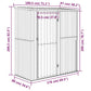 Fietsschuur 180,5X97X209,5 Cm Gegalvaniseerd Staal Antraciet