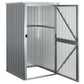 Tuinschuur 88X89X161 Cm Gegalvaniseerd Staal Grijs