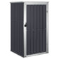 Tuinschuur 88X89X161 Cm Gegalvaniseerd Staal Antracietkleurig
