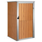 Tuinschuur 88X89X161 Cm Gegalvaniseerd Staal Bruin