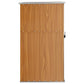 Tuinschuur 88X89X161 Cm Gegalvaniseerd Staal Bruin