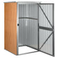 Tuinschuur 88X89X161 Cm Gegalvaniseerd Staal Bruin