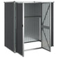 Tuinschuur 161X89X161 Cm Gegalvaniseerd Staal Antracietkleurig