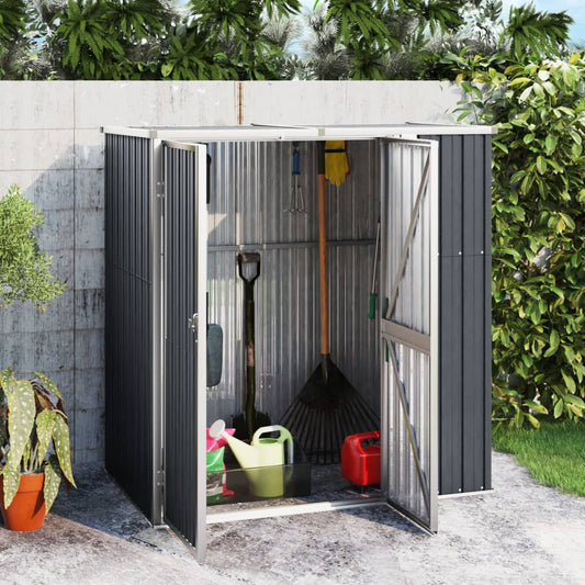 Tuinschuur 161X89X161 Cm Gegalvaniseerd Staal Antracietkleurig