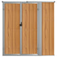 Tuinschuur 161X89X161 Cm Gegalvaniseerd Staal Bruin