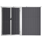Tuinschuur 225X89X161 Cm Gegalvaniseerd Staal Antracietkleurig