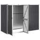 Tuinschuur 225X89X161 Cm Gegalvaniseerd Staal Antracietkleurig