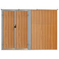 Tuinschuur 225X89X161 Cm Gegalvaniseerd Staal Bruin