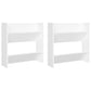 Wandschoenenkasten 2 St 60X18X60 Cm Bewerkt Hout Wit