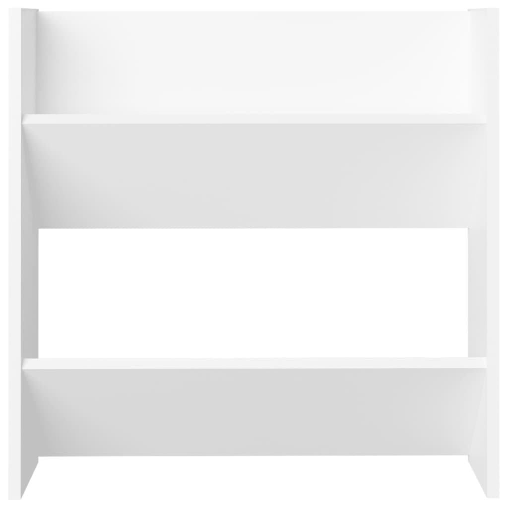 Wandschoenenkasten 2 St 60X18X60 Cm Bewerkt Hout Wit