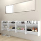 Wandschoenenkasten 4 St 60X18X60 Cm Spaanplaat Wit