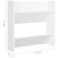 Wandschoenenkasten 4 St 60X18X60 Cm Spaanplaat Wit