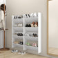 Wandschoenenkasten 4 St 60X18X60 Cm Spaanplaat Wit