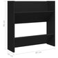 Wandschoenenkast 60X18X60 Cm Spaanplaat Zwart