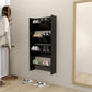 Wandschoenenkasten 2 St 60X18X60 Cm Spaanplaat Zwart