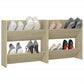 Wandschoenenkasten 2 St 60X18X60 Cm Spaanplaat Sonoma Eiken