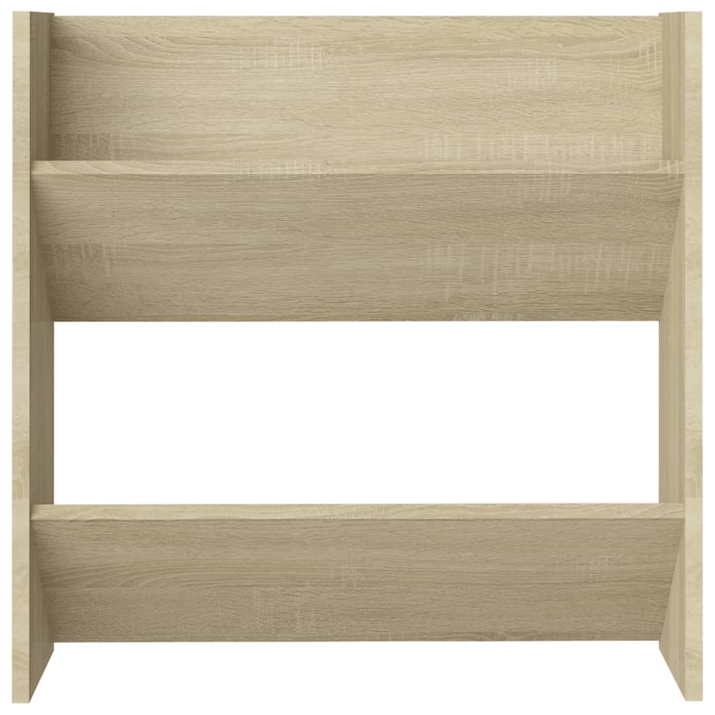 Wandschoenenkasten 2 St 60X18X60 Cm Spaanplaat Sonoma Eiken