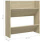 Wandschoenenkasten 2 St 60X18X60 Cm Spaanplaat Sonoma Eiken