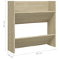 Wandschoenenkasten 4 St 60X18X60 Cm Spaanplaat Sonoma Eiken