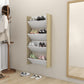 Wandschoenenkasten 2 St 60X18X60 Cm Spaanplaat Wit Sonoma Eiken