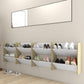 Wandschoenenkasten 4 St 60X18X60 Cm Spaanplaat Wit Sonoma Eiken