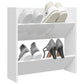 Wandschoenenkast 60X18X60 Cm Spaanplaat Hoogglans Wit