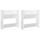 Wandschoenenkasten 2 St 60X18X60 Cm Spaanplaat Hoogglans Wit