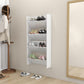 Wandschoenenkasten 2 St 60X18X60 Cm Spaanplaat Hoogglans Wit