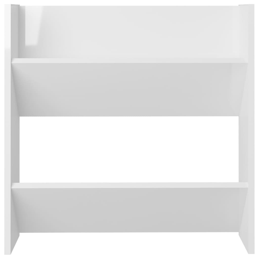 Wandschoenenkasten 4 St 60X18X60 Cm Spaanplaat Hoogglans Wit