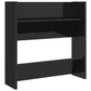 Wandschoenenkasten 4 St 60X18X60 Cm Spaanplaat Hoogglans Zwart
