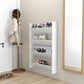 Wandschoenenkasten 2 St 80X18X60 Cm Spaanplaat Wit